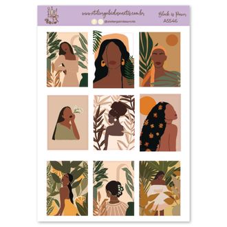 Black is Power - Adesivos - A5