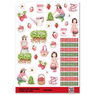 Adesivos - Tempo de Morangos 9 - A5