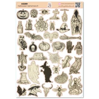 Halloween Ephemera 9 - Adesivos - A5