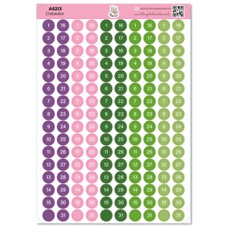 Datador Cores - Adesivos - A5 - 1