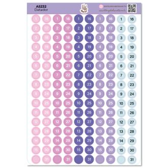Datador Cores - Adesivos - A5 - 15
