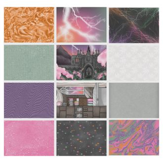 12 PAPÉIS ADESIVOS 15X21 CM - HALLOWEEN ROMANCE