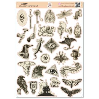 Halloween Ephemera 7 - Adesivos - A5
