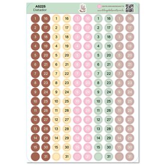 Datador Cores - Adesivos - A5 - 8