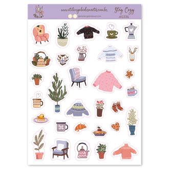 Stay Cozy - Adesivos - A5
