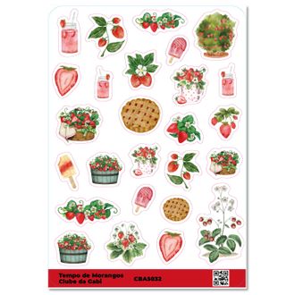 Adesivos - Tempo de Morangos 6 - A5