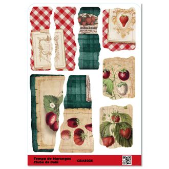 Adesivos - Tempo de Morangos 8 - A5