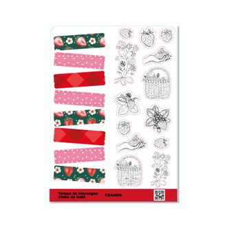 Adesivos - Tempo de Morangos 3 - A6
