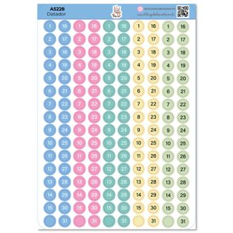 Datador Cores - Adesivos - A5 - 11