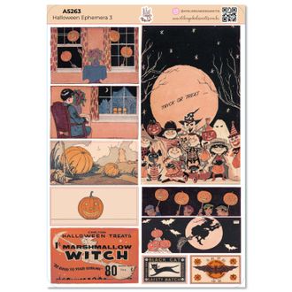 Halloween Ephemera 3 - Adesivos - A5
