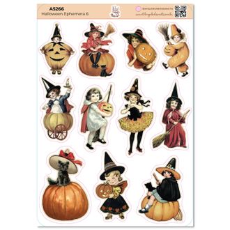 Halloween Ephemera 6 - Adesivos - A5