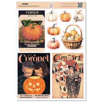 Halloween Ephemera 2 - Adesivos - A5