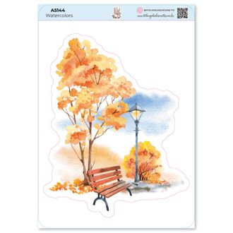 Watercolors - Adesivos - A5 - Transparente 34