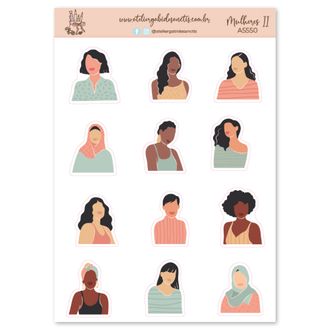 Mulheres II - Adesivos - A5
