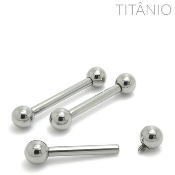 Barbell Língua Rosca Interna Titânio