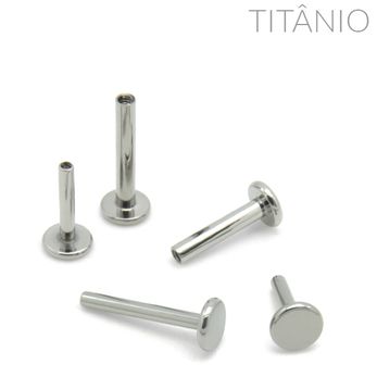 Haste/Base Labret Titânio