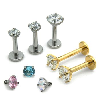Labret Zircônia Garra