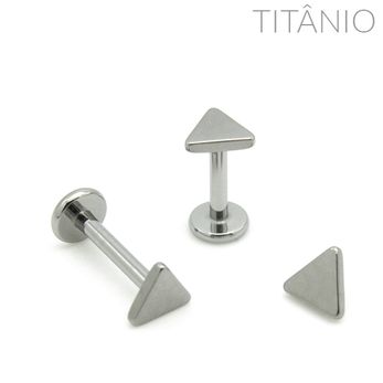 Labret Triangulo Titânio