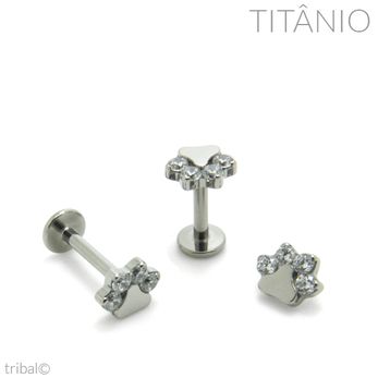 Labret Micro Patinha Zircônia Titânio