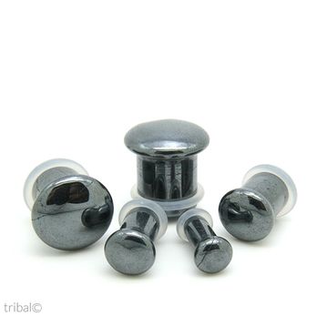 Plug Domo Pedra Hematita
