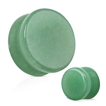 Plug Pedra Jade Aventurina