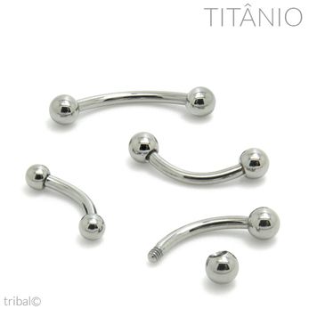 Barbell Curvo Titânio