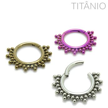 Anel Segmentado Indiano #2 Titânio