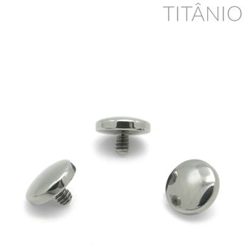 Topo Disco Abaulado Titânio