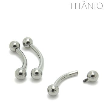 Barbell Curvo Titânio