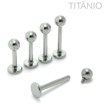 Labret Rosca Interna Titânio