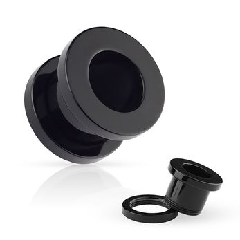 Túnel Rosca Acrílico Preto
