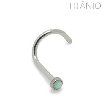 Nostril Disco Opala Titânio