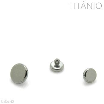 Topo Disco Flat Titânio