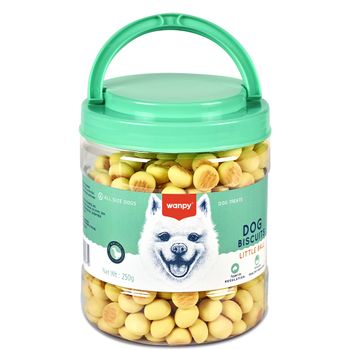 PETISCO MINI BISCOITO LEITE E QUEIJO - POTE 250G - WANPY