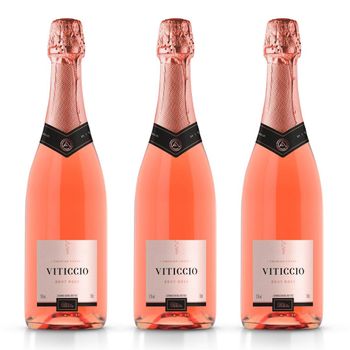 Kit com 3x Tenuta Espumante Viticcio Premier Cuvée Brut Rosé