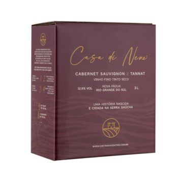 Caetano Vicentino Vinho Tinto Bag-in-box Casa Di Neni Cabernet Sauvignon/Tannat