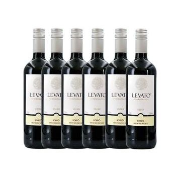 Kit com 6x Ulian Vinho Tinto de Mesa Seco Levato Clássico