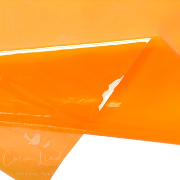 PLÁSTICO CRISTAL COLOR LARANJA