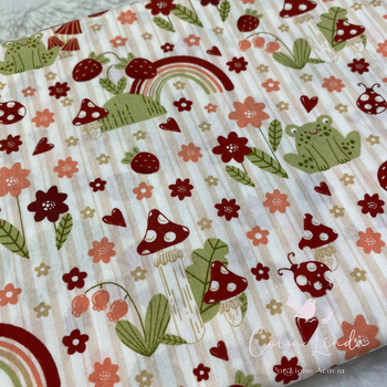 TRICOLINE FUXICOS E FRICOTES JARDIM COM MORANGOS