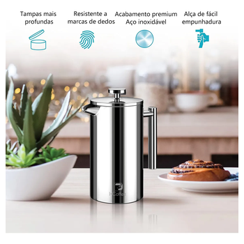 Prensa Francesa Inox | 0.7L Prata