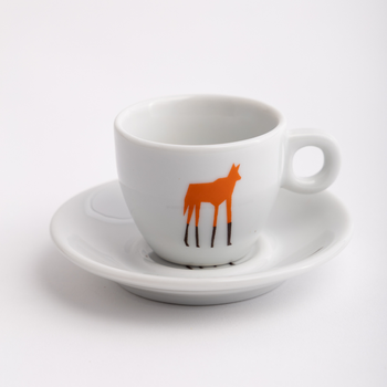 Xícara e Pires de Porcelana | Edição limitada Lobo do Serrote