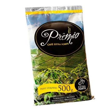 Café Prêmio Extra Forte 500g – Torrado e Moído, Sabor Intenso, 100% Brasileiro