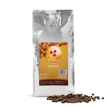 Café Premier Espresso em Grãos 1kg – 100% Arábica, Torrado