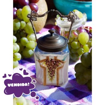 Biscoiteira original época Art Nouveau