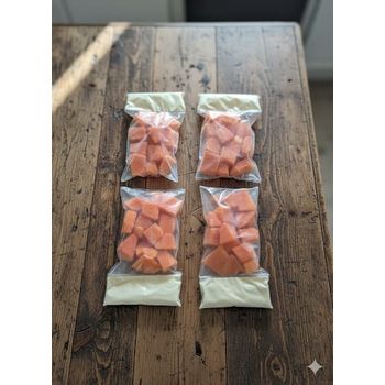 Mamão e Leite em pó desnatado. - 170 Gramas