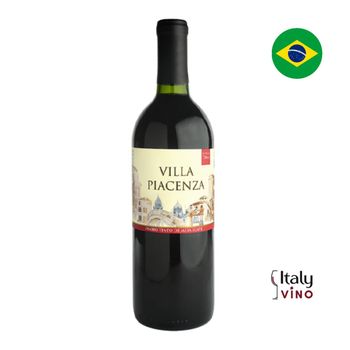 VINHO TINTO DE MESA SUAVE VILLA PIACENZA 750ML