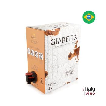 BAG IN BOX GIARETTA VINHO TINTO SECO FINO TANNAT 3L