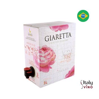 BAG IN BOX GIARETTA VINHO ROSÉ SECO FINO CABERNET SAUVIGNON/MERLOT 3L