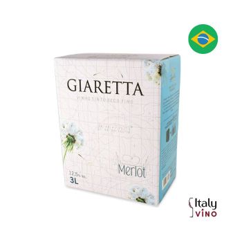 BAG IN BOX GIARETTA VINHO TINTO SECO FINO MERLOT GIARETTA 3L