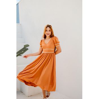 Vestido Clara Terracota